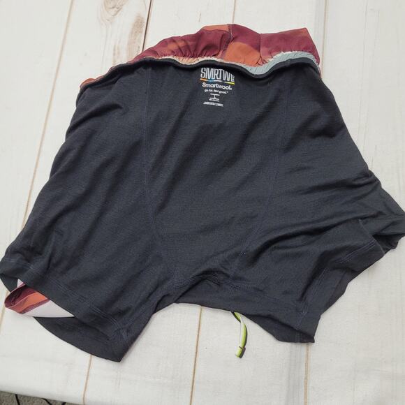 Smartwool active lined 8" shorts pockets printed horizon - Picture 8 of 10